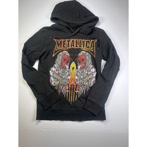 Bravado Metallica Hoodie Mens Medium Black Sanitarium Graphic Band Sweatshirt